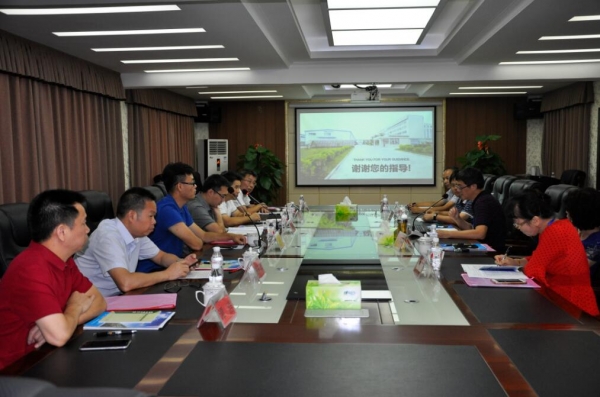 國家財政部預審中心處長辛柏林、專家李海龍等雙創(chuàng)績效評價組的領導和專家一行到我公司進行調研和指導